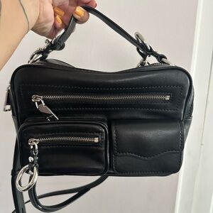 Rebecca Minkoff Black Jett Boxy Crossbody Bag